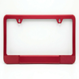 Portaplacas Rojo